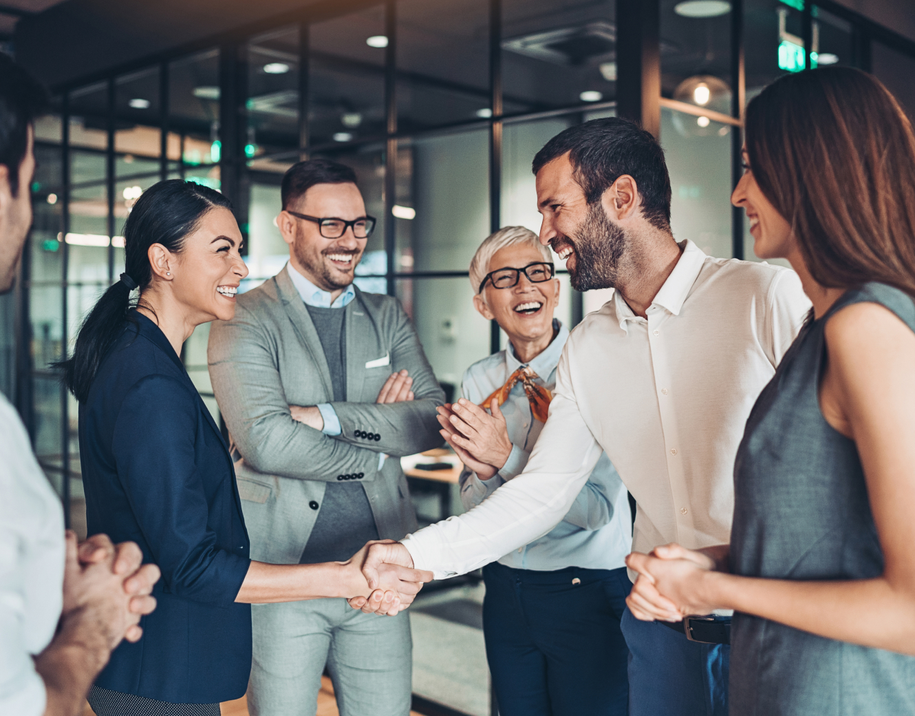 Corporate partners working together